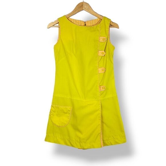 Vintage 60s Mod Mel Warshaw Miss Jane Miami Sleeveless Romper Dress Size Small - Picture 1 of 13